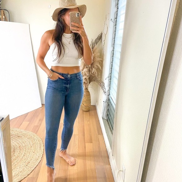 Pistola Ankle Frayed Skinny Jeans Size 27 - Picture 4 of 14